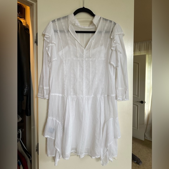 Isabel  Marant Etolie White Alba Embroidered Dress - Picture 4 of 5